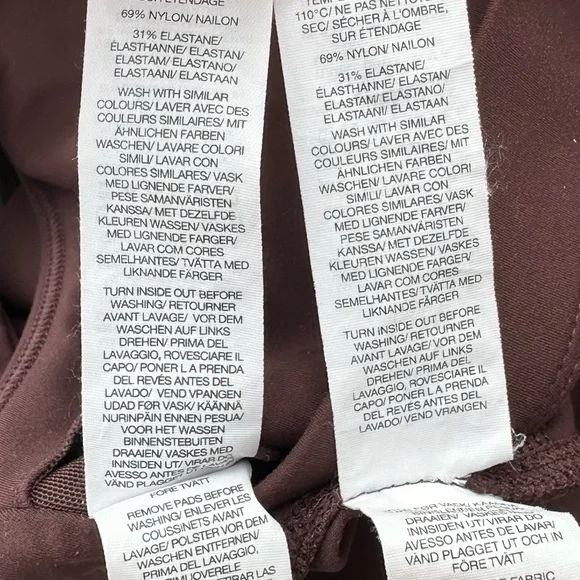 Oner Active Women's Athletic Shorts and Top Set Large Brown Active Matching Set - Picture 6 of 6